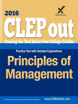 cover image of CLEP Principles of Management